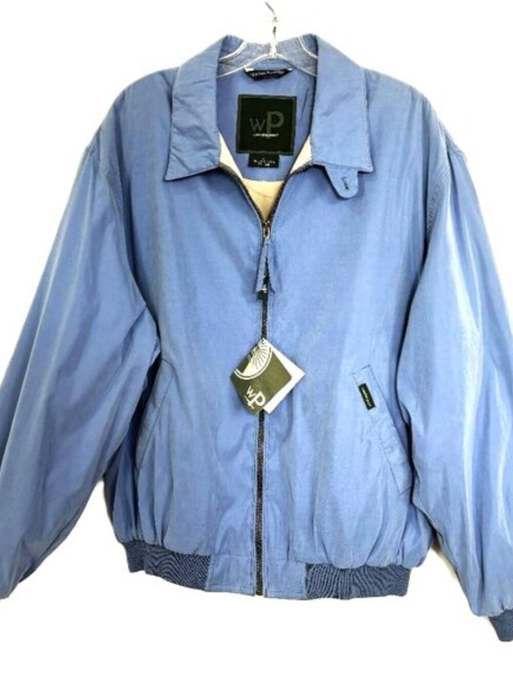 Weatherproof Lightweight Microfiber Full Zip Bomber Jacket Size L - NWT